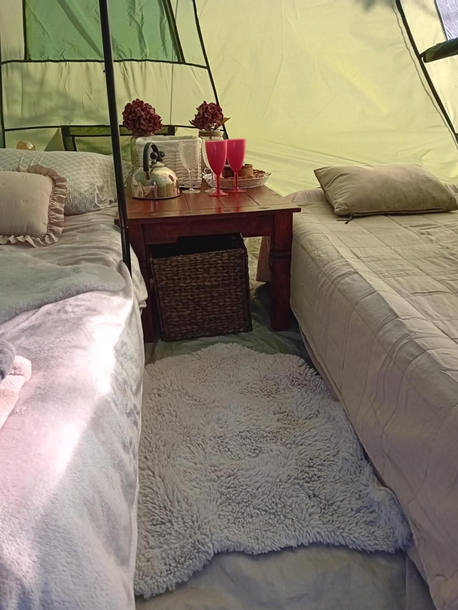 Indian Tent Tipi In Shared Lot And Shared Bathroom Mrse Exterior foto